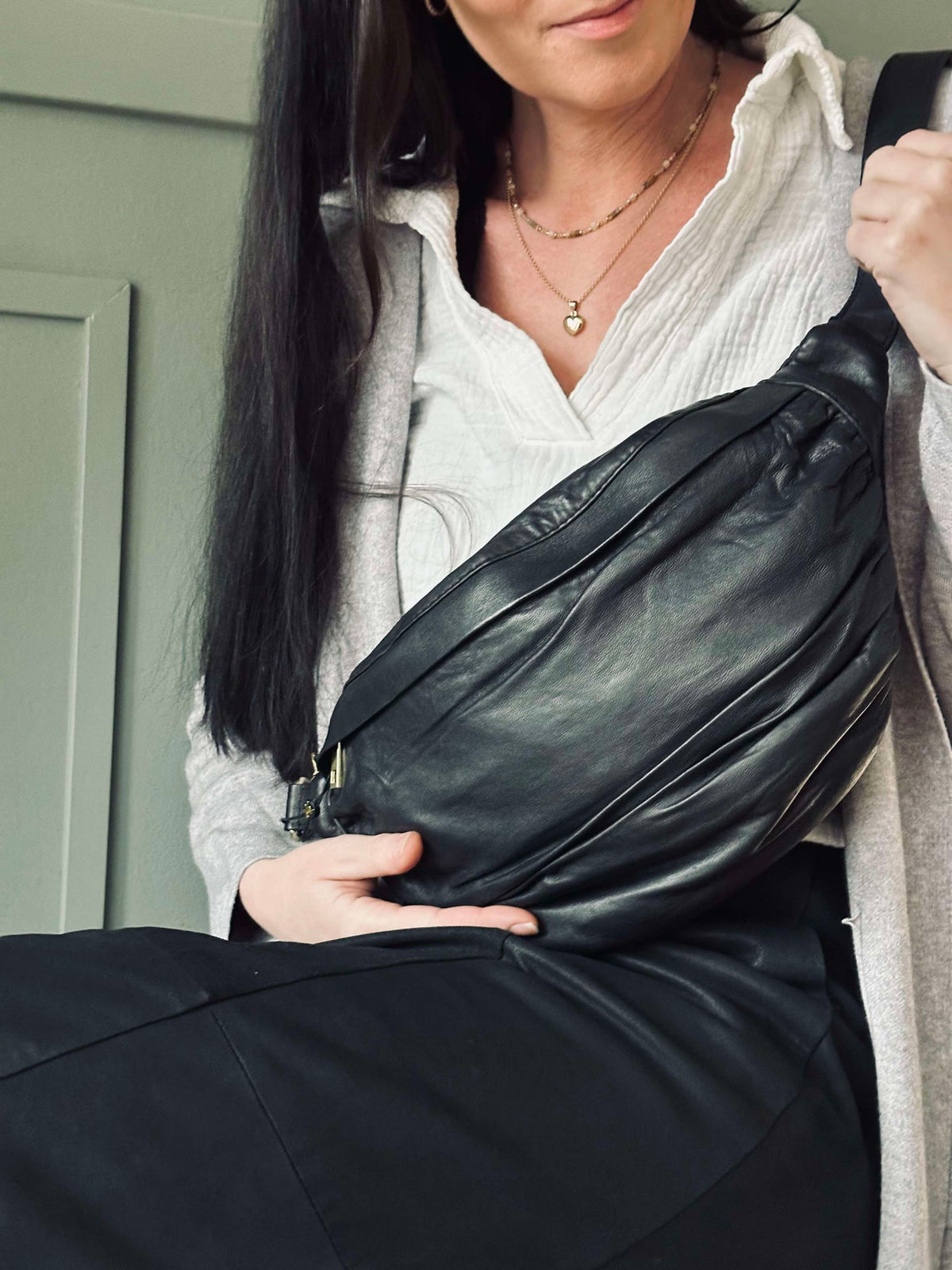Bumbag Nero - Cuir ultra doux