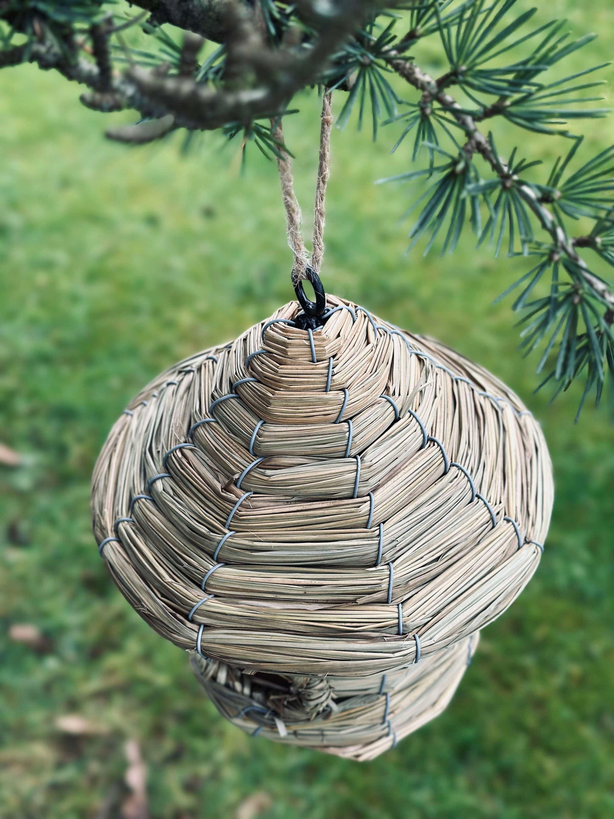 Maison pour oiseaux avec suspension