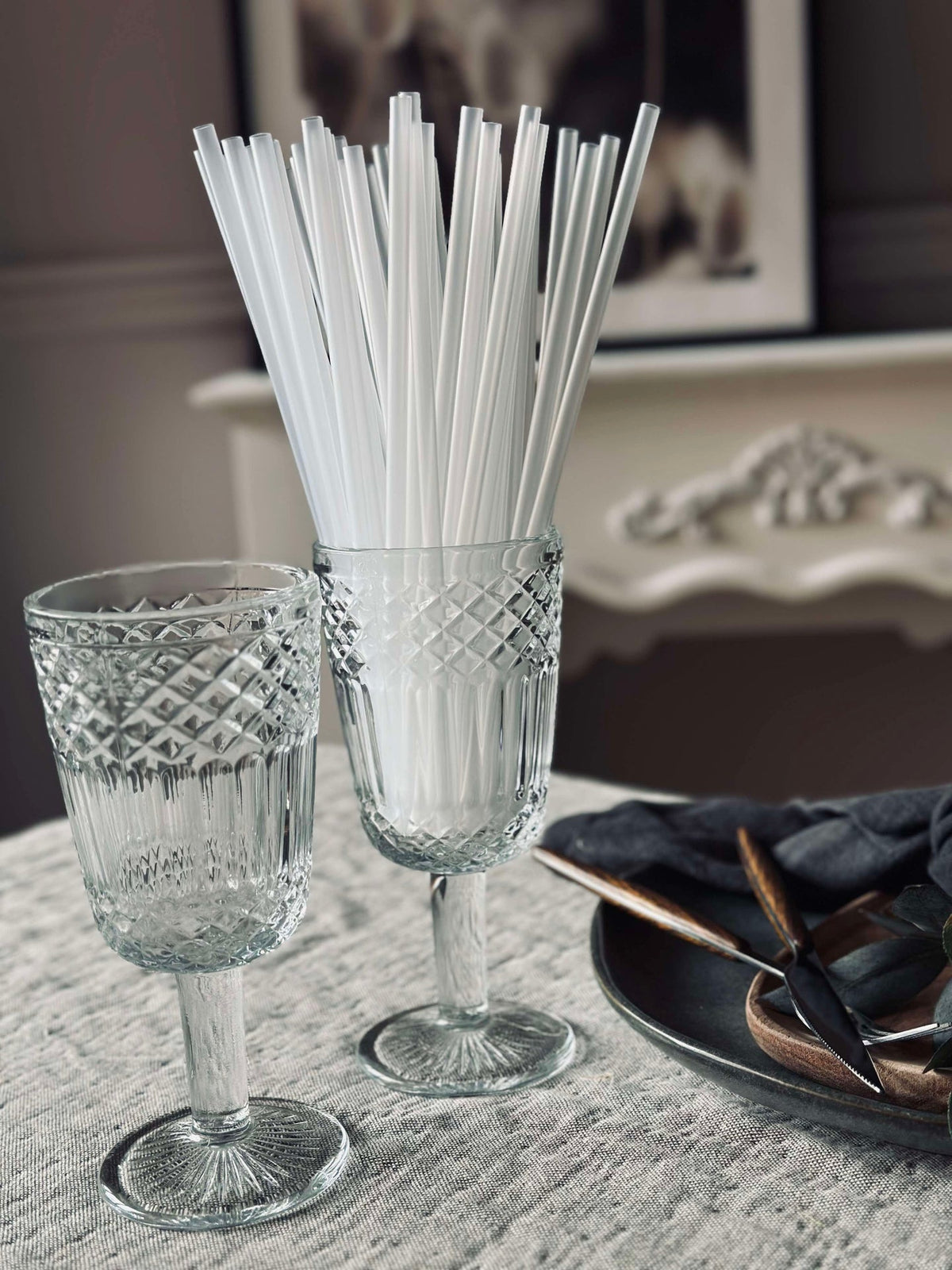 Pailles transparentes 50 pcs