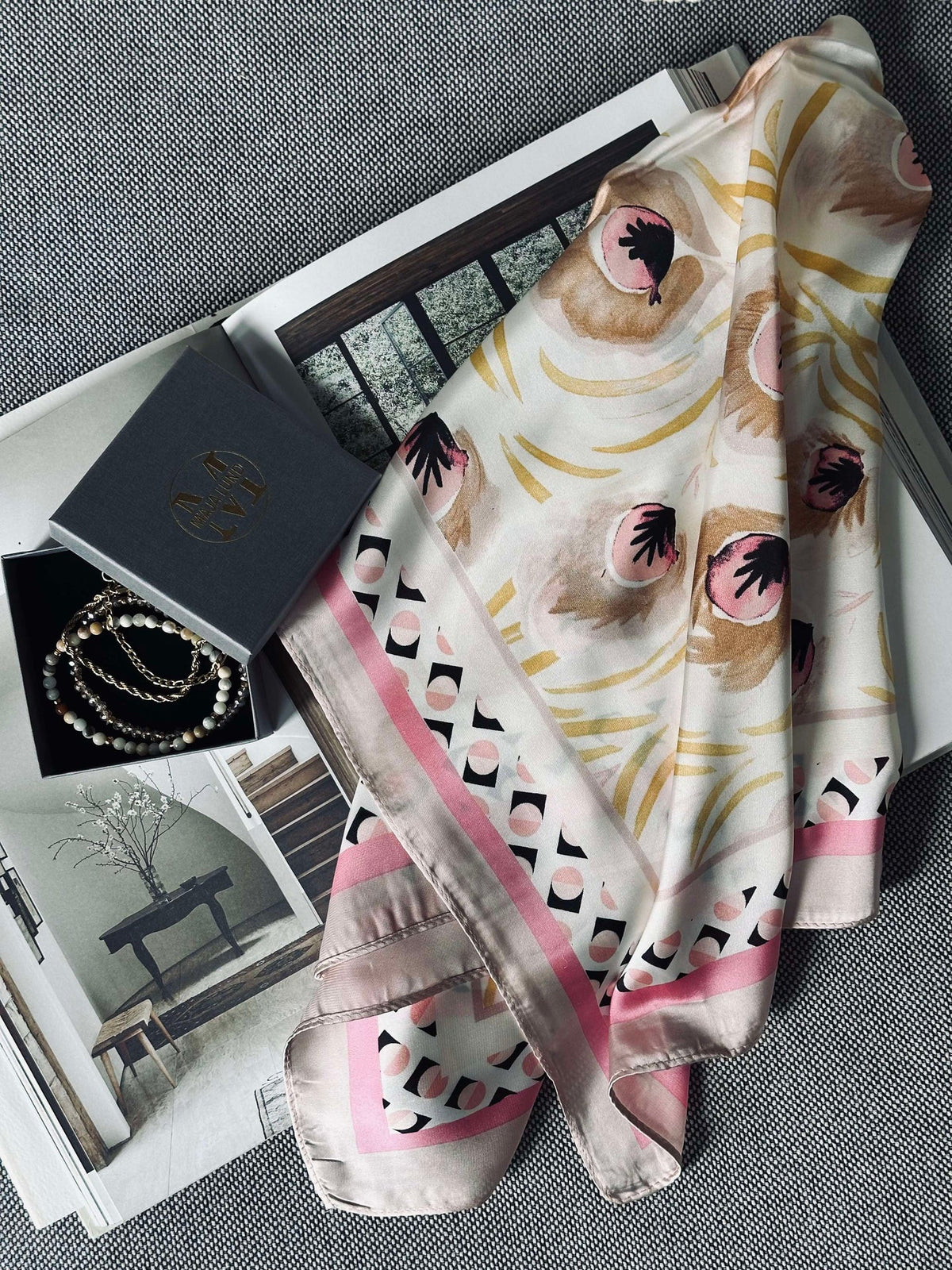 Foulard Rose Spring