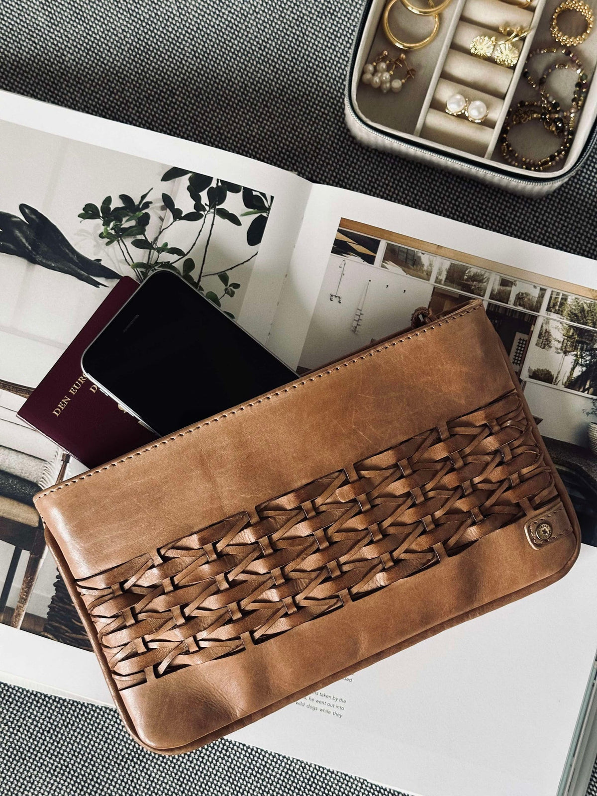 Pochette Lux Handmade - Camel