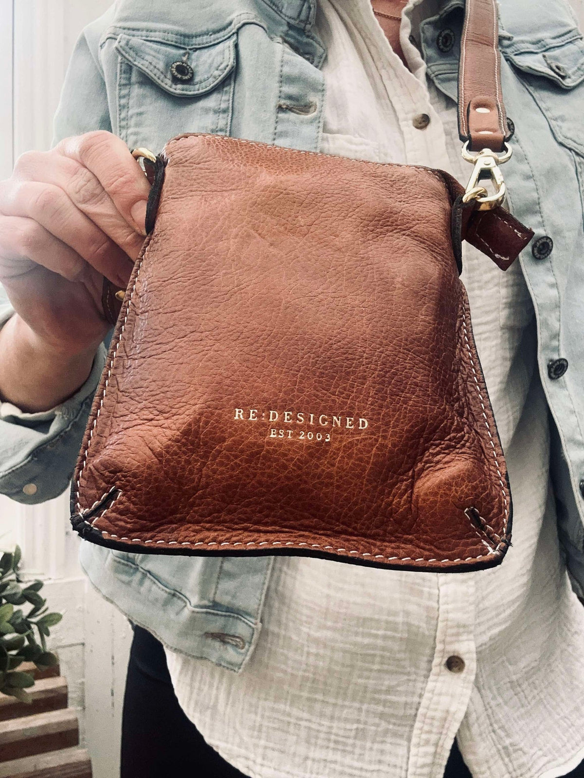 Sac bandoulière crossover - Nava Walnut