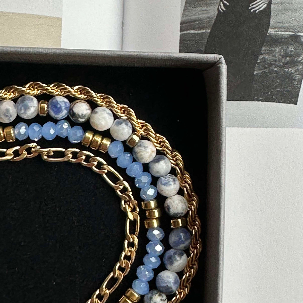 Bracelet Erika Blue - Coffret de 4 bracelets