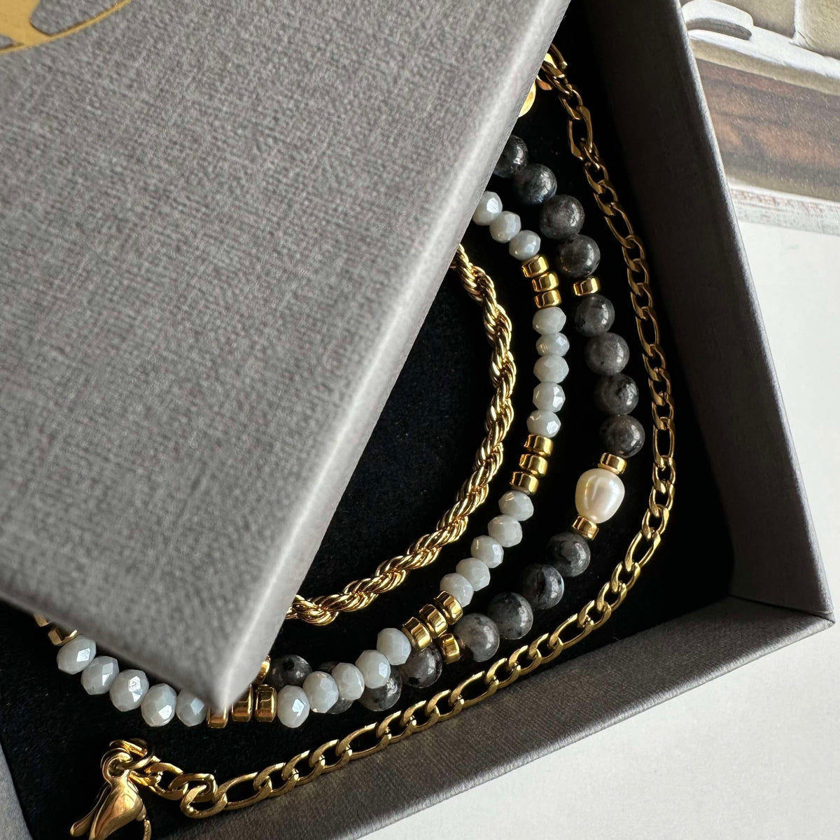 Bracelets Erika Stone - Set de 4 bracelets