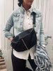 Bumbag JOMA tressée et ornée de clous - Black