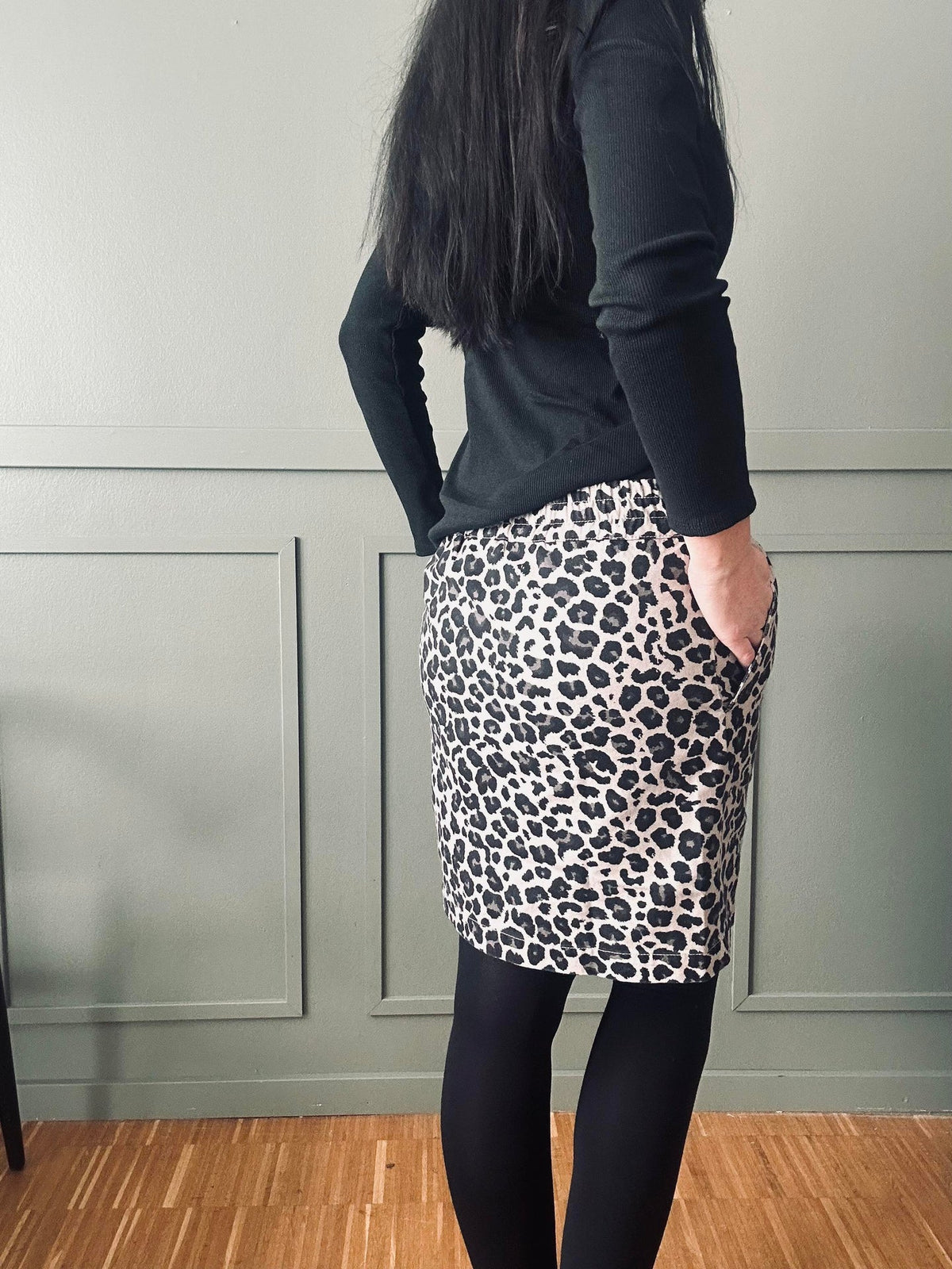 Jupe Jane Leopard Grey