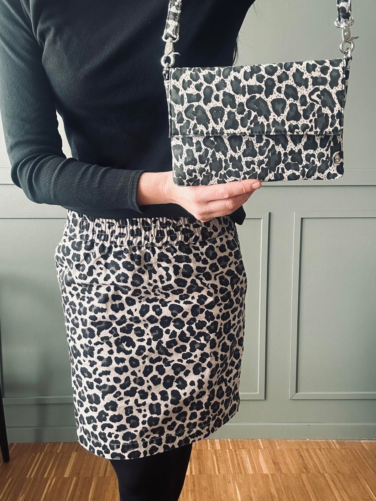 Jupe Jane Leopard Grey