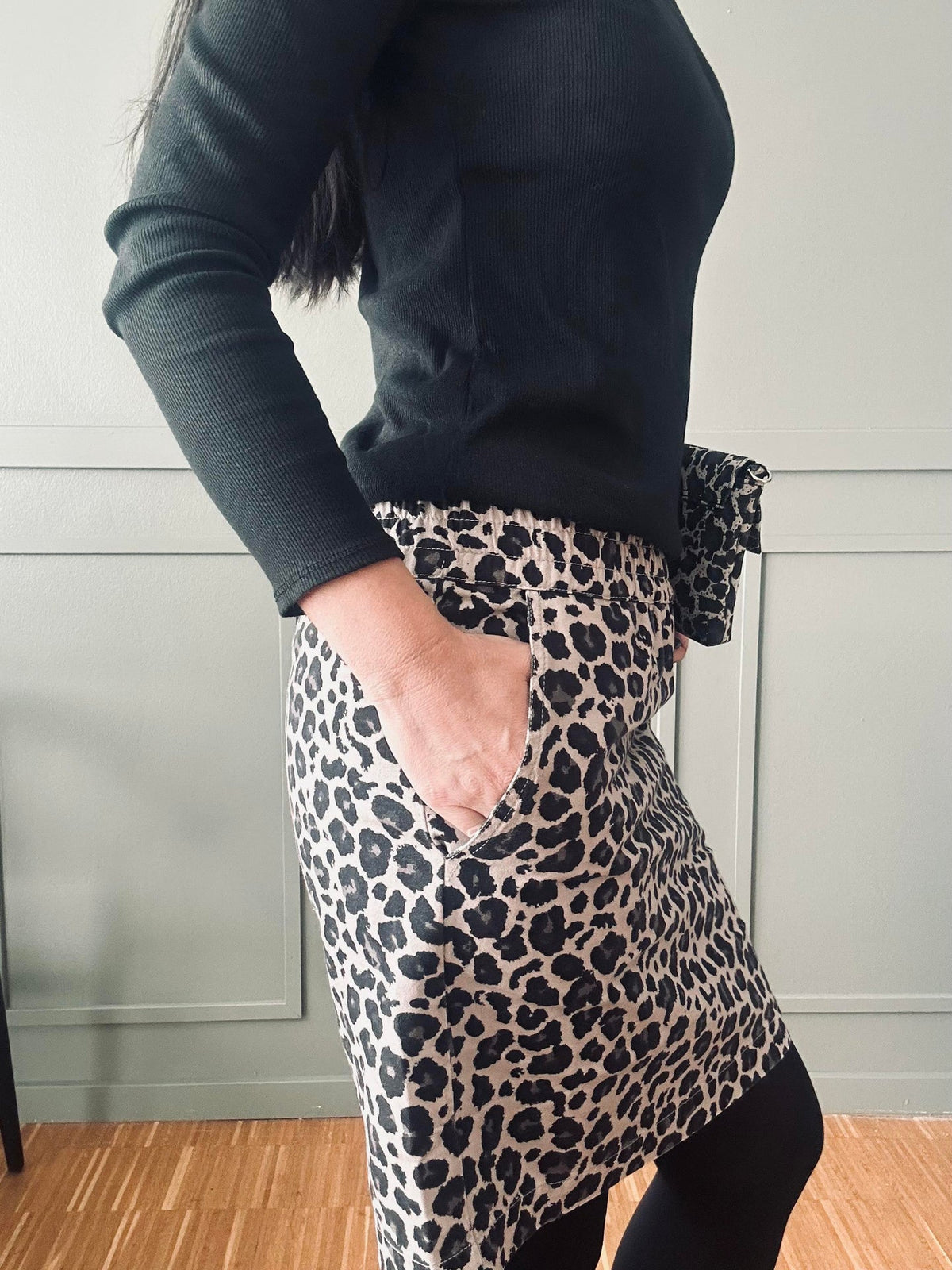 Jupe Jane Leopard Grey