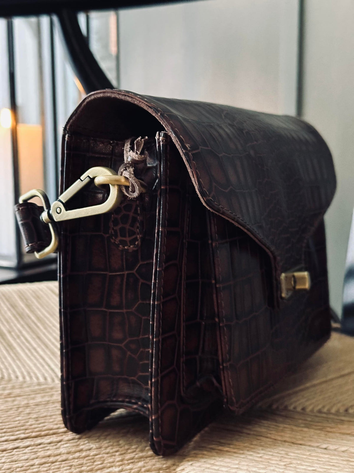 Crossover boxbag - Brown