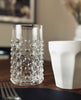 Verres à eau en verre transparent avec points - lot de 4