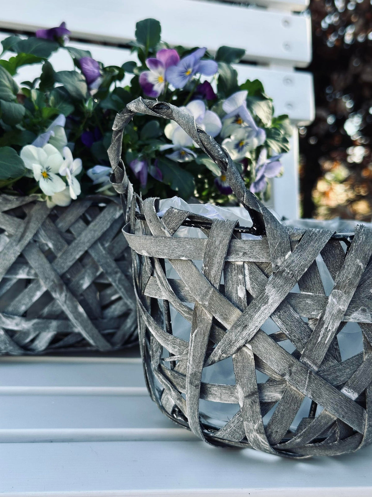 Corbeilles à plantes - Lot de 2 pièces