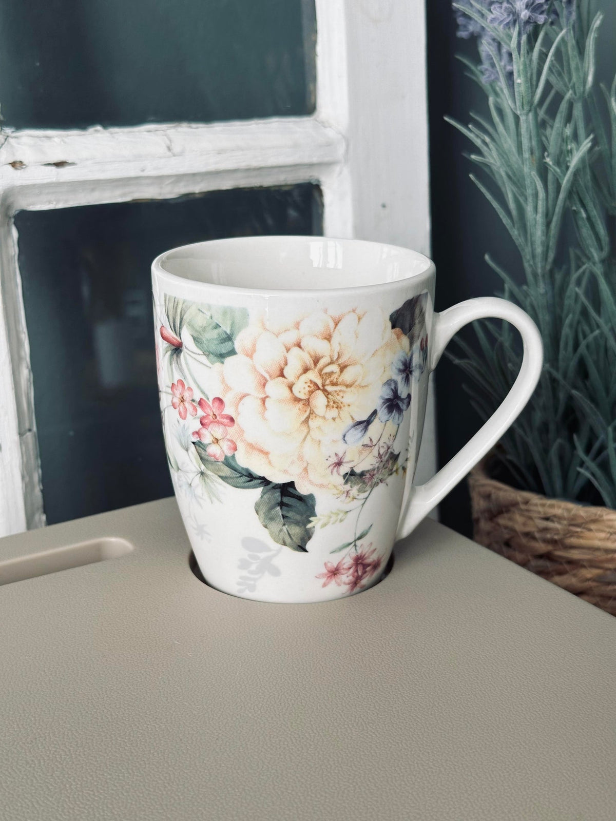 Panier pique-nique pliable avec couvercle beige