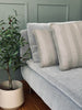 Coussin avec garnissage - Gris / menthe 40x60
