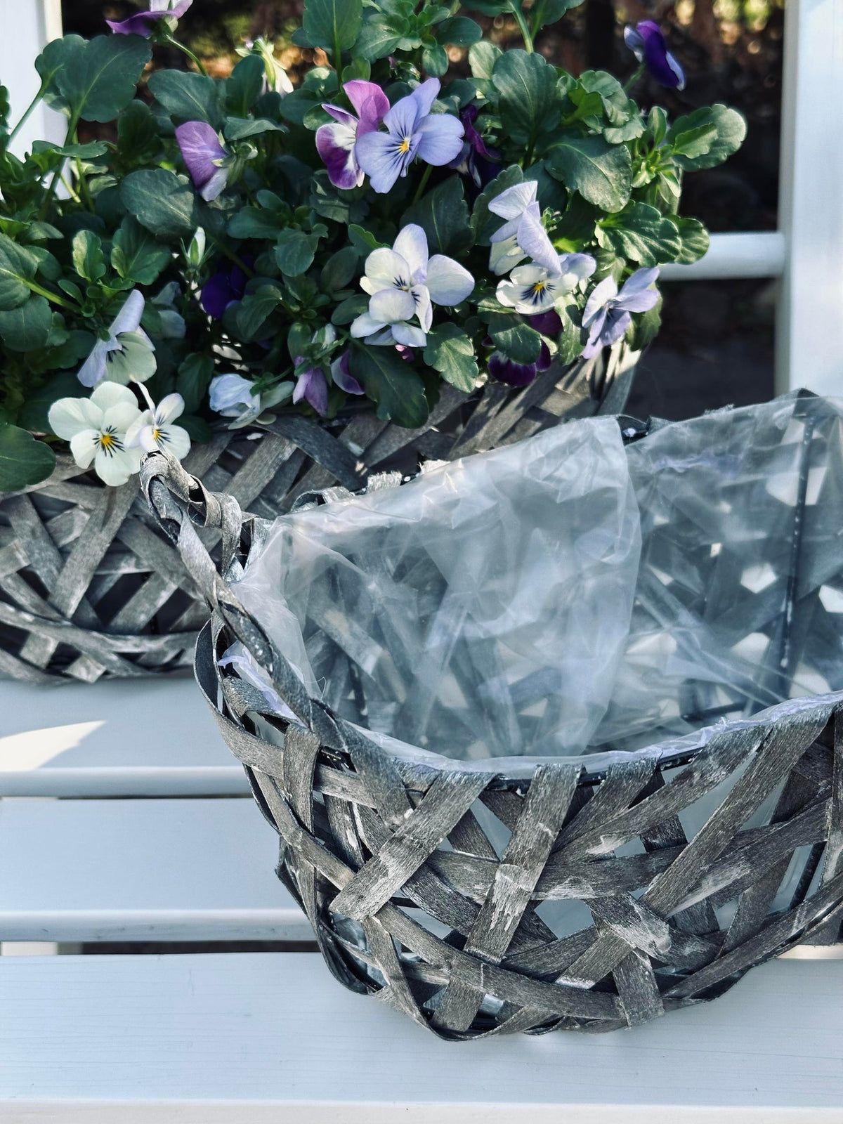 Corbeilles à plantes - Lot de 2 pièces
