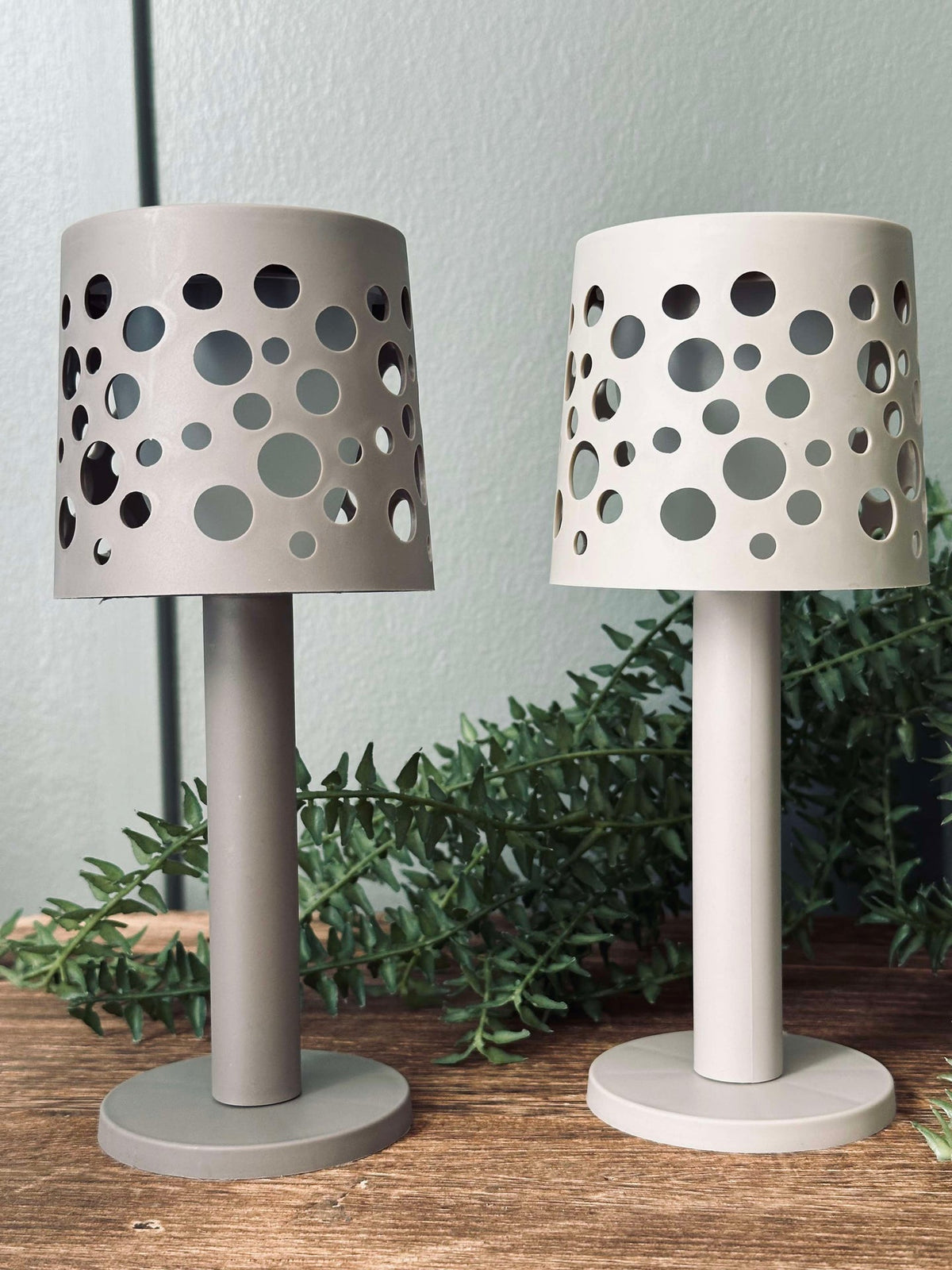 Lampe de table à énergie solaire - Beige foncé