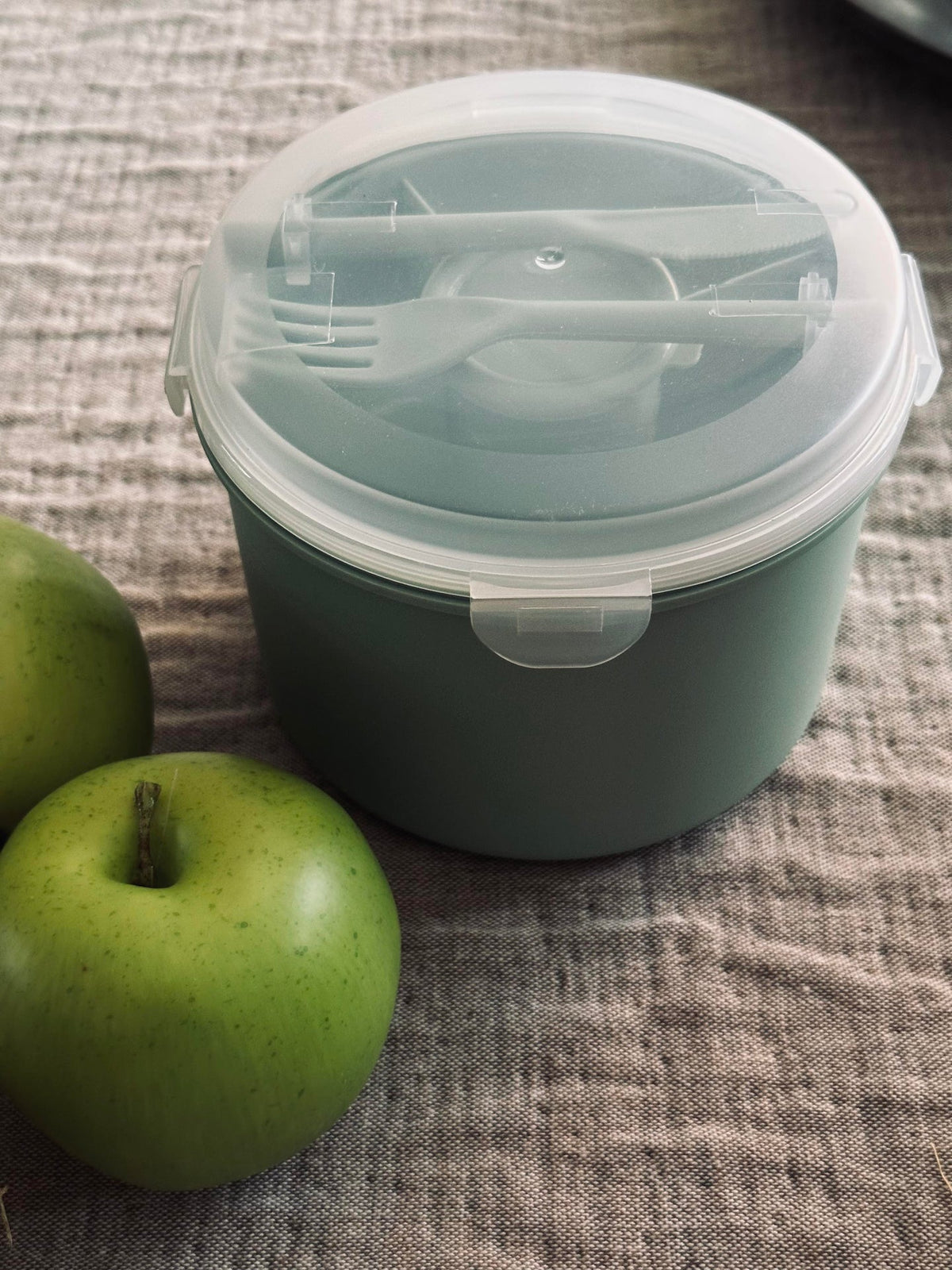 Lunchbox avec pot à sauce - Vert