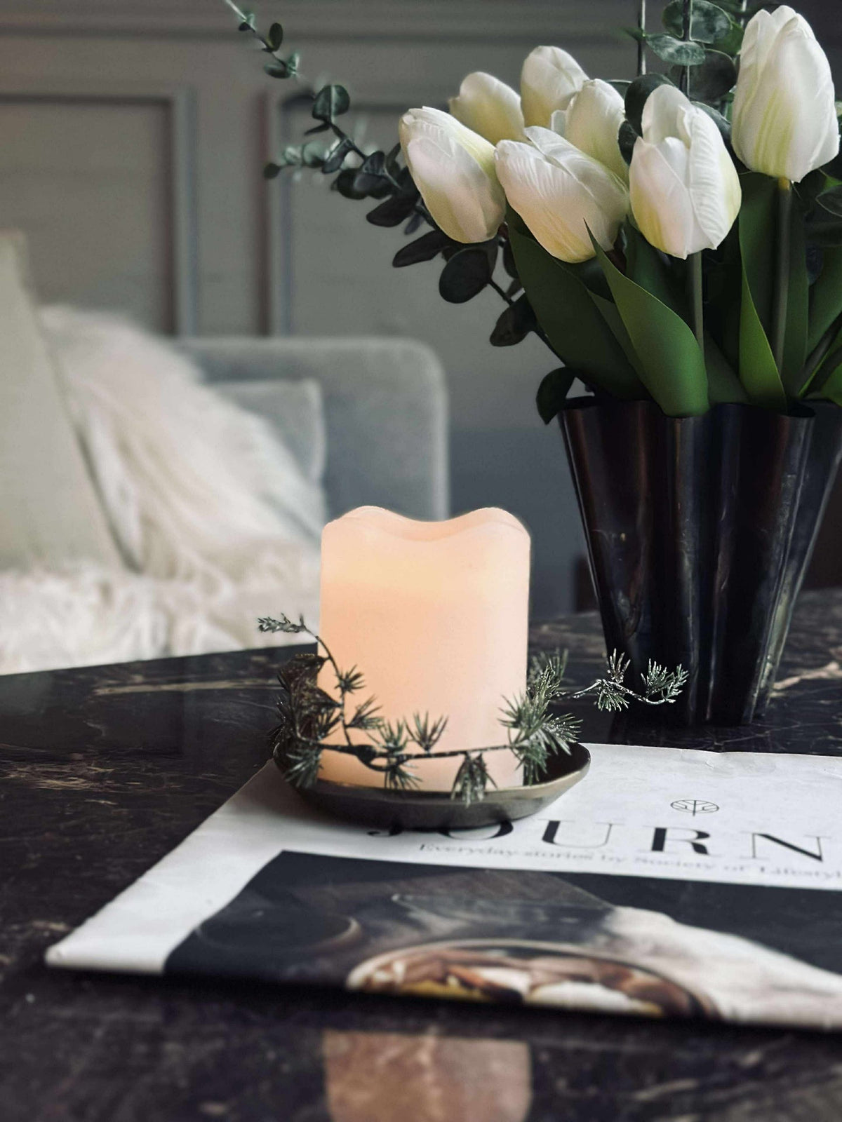 Bougie LED bloc avec minuterie