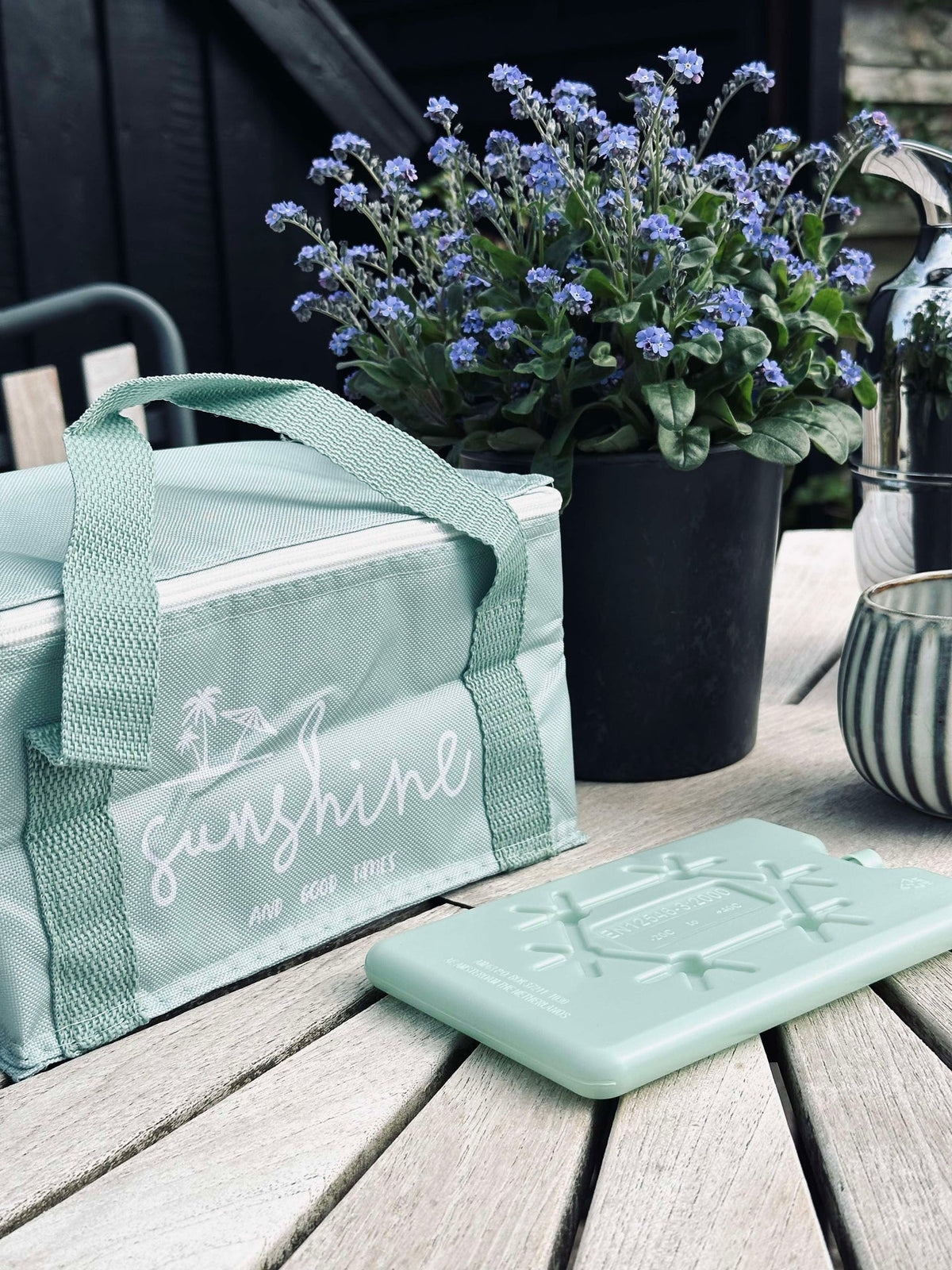 Sac isotherme avec élément réfrigérant - Vert poussiéreux