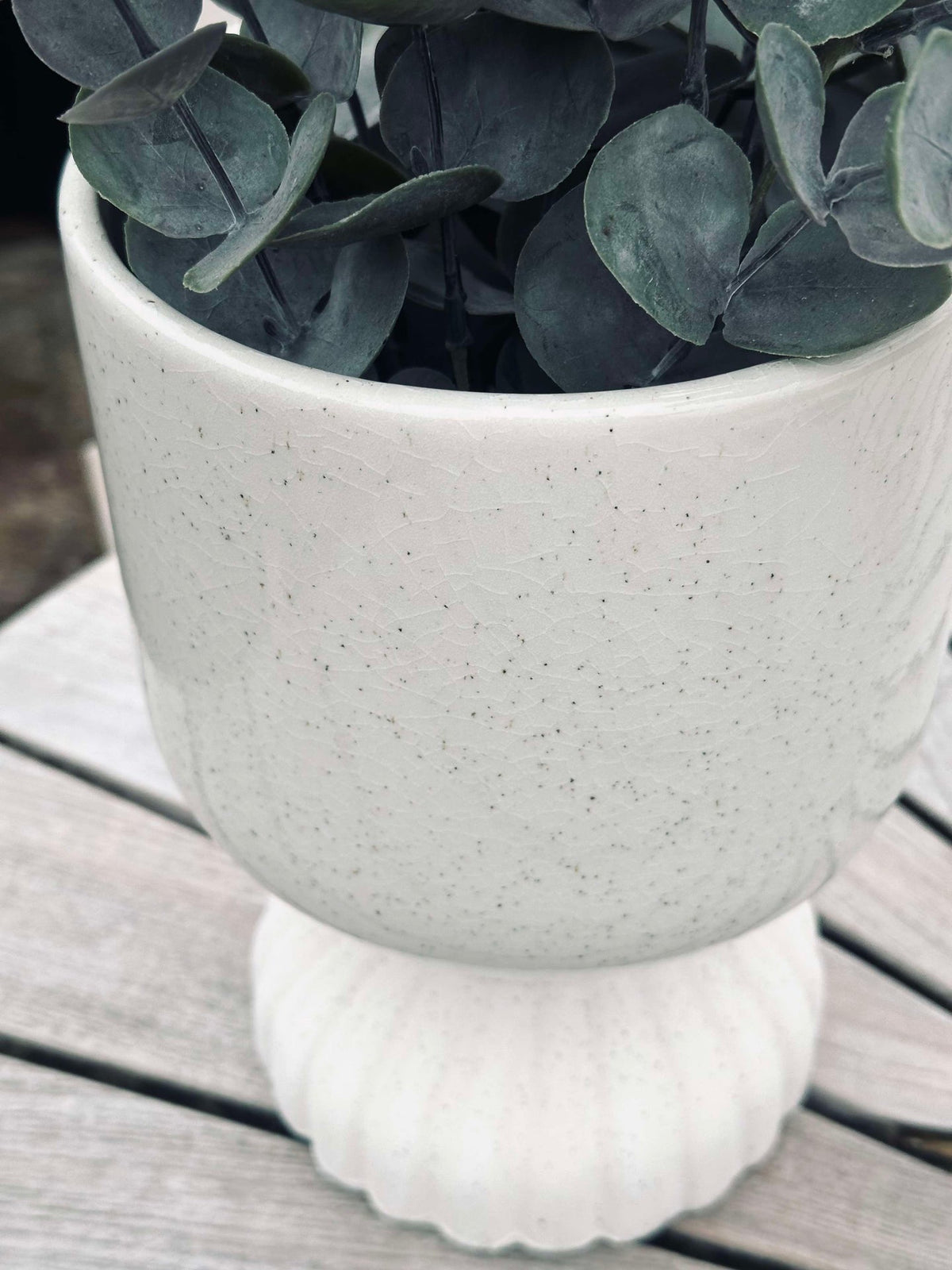 Pot de fleurs céramique Creme