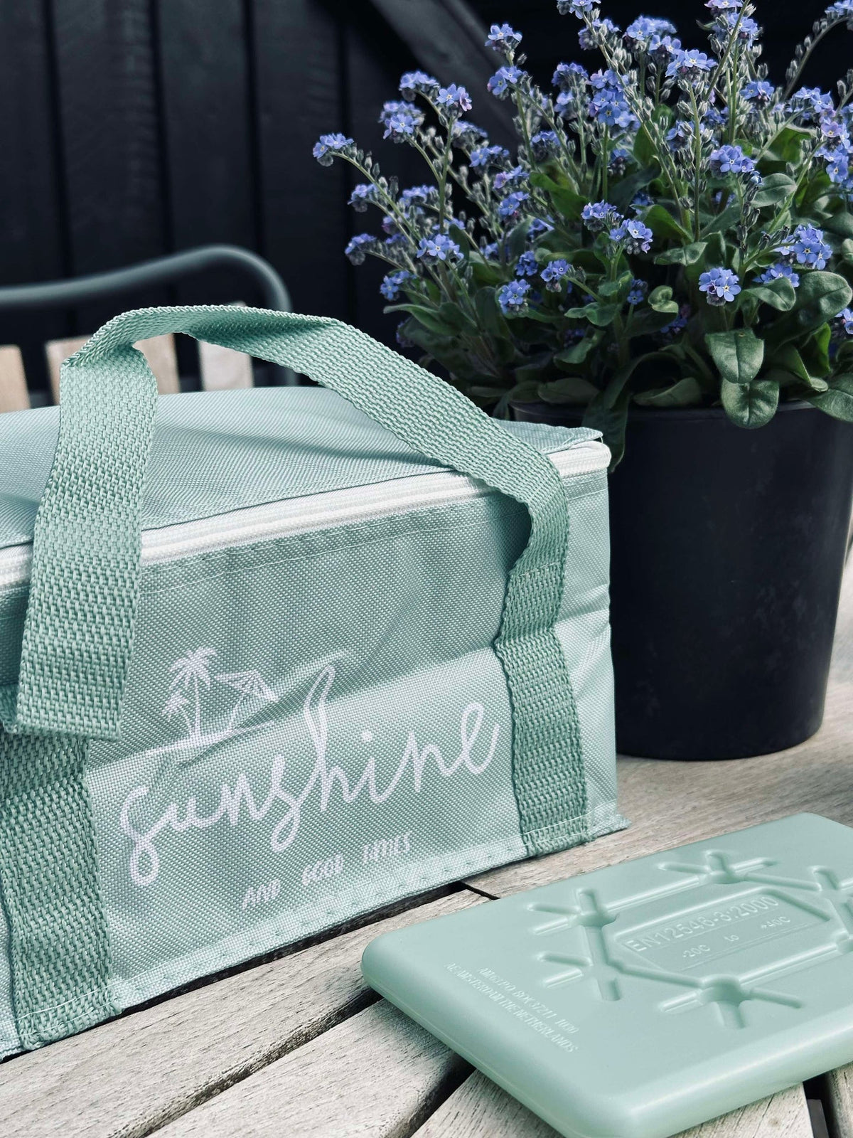 Sac isotherme avec élément réfrigérant - Vert poussiéreux