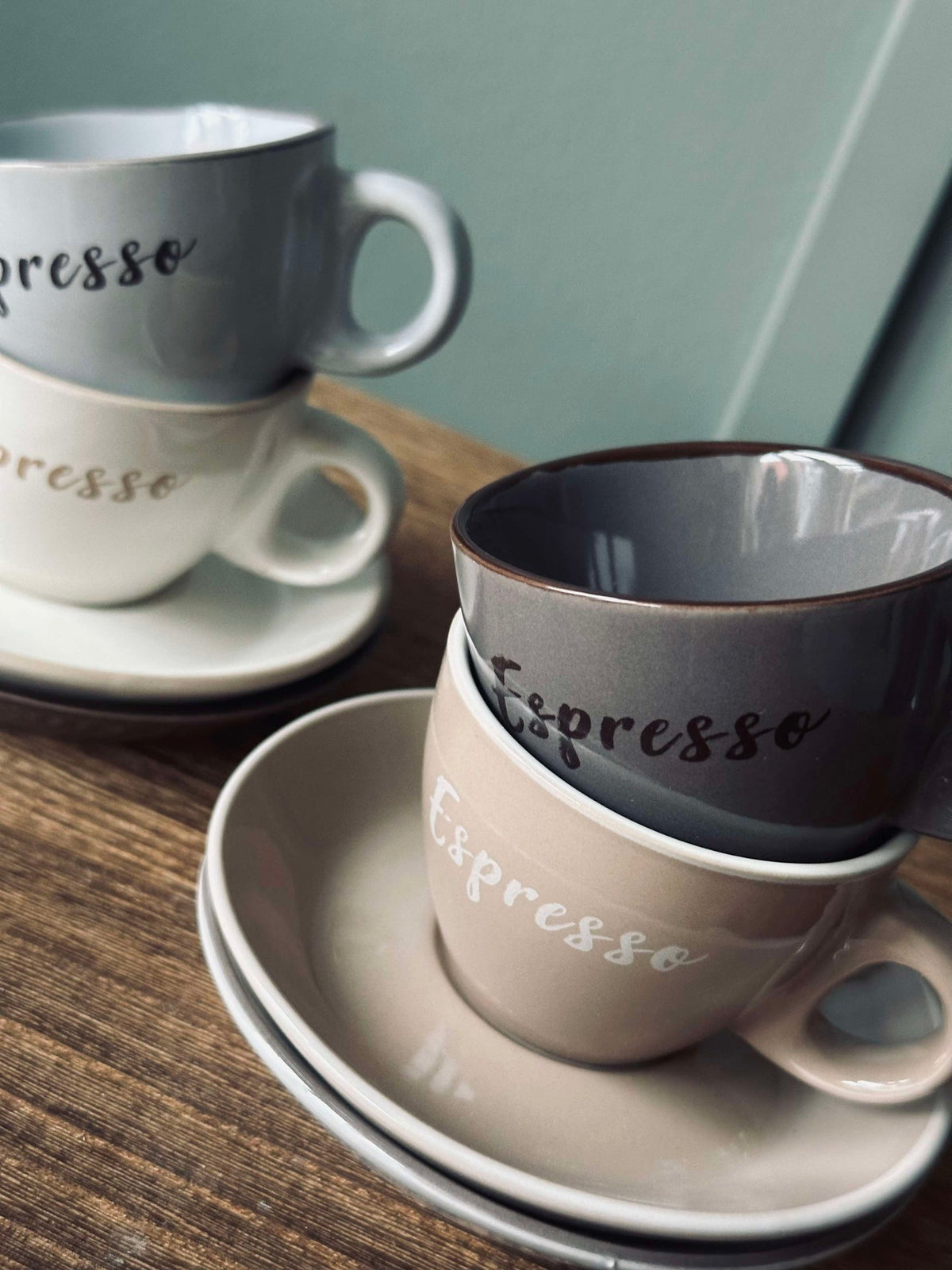 Tasse avec soucoupe Espresso 100 ml - 4 pcs