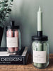 Bougeoir avec bougie - Vert doux