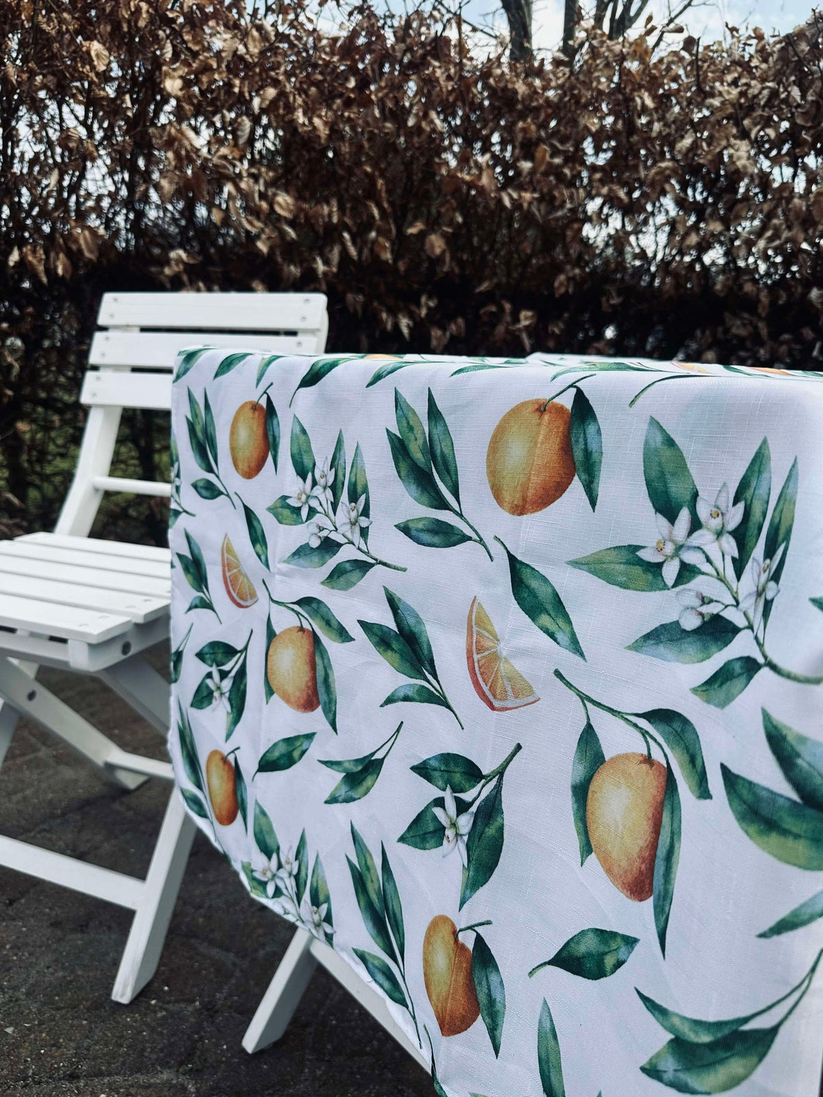 Nappe - Déperlante 180x130 - Orange citrus