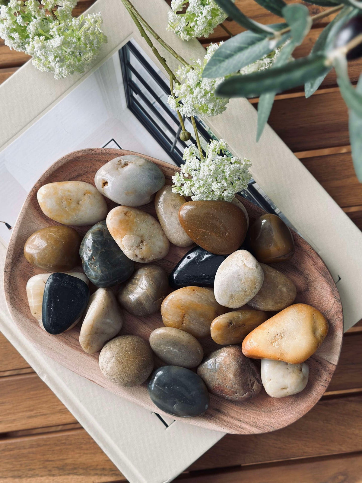Pierres décoratives - 850 grammes Nature MIX
