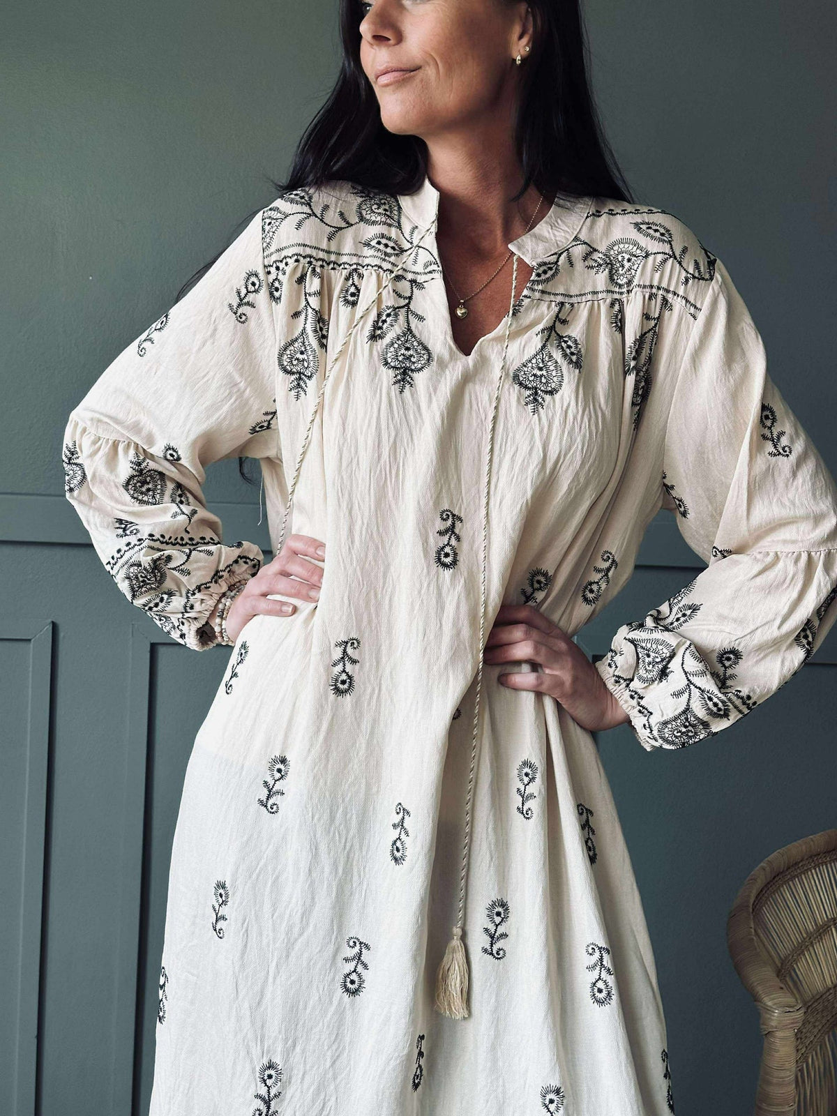 Robe Embroidery boheme