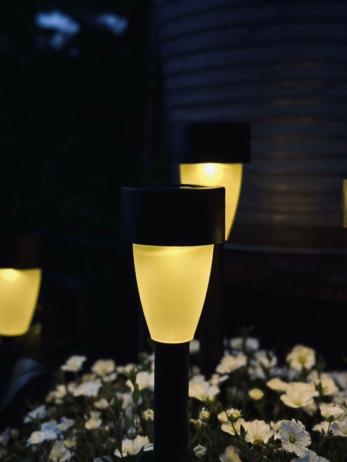 Torche avec panneau solaire – Lot de 4 pièces