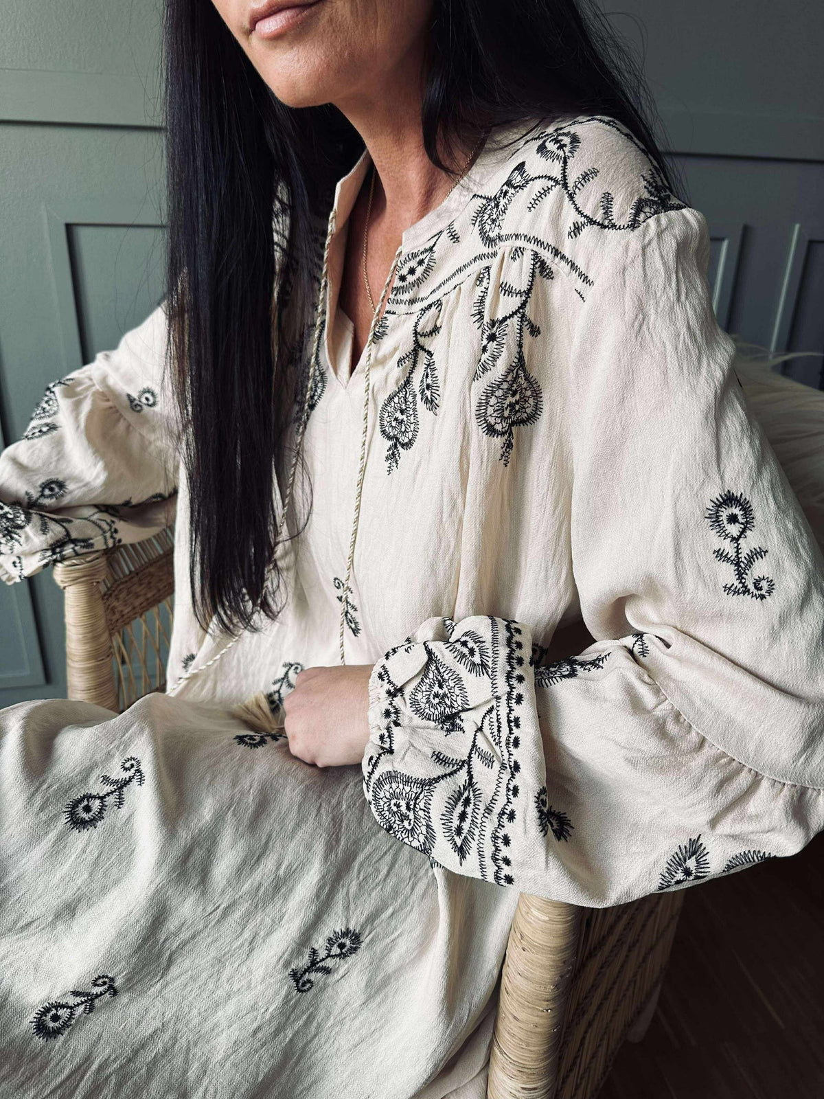 Robe Embroidery boheme
