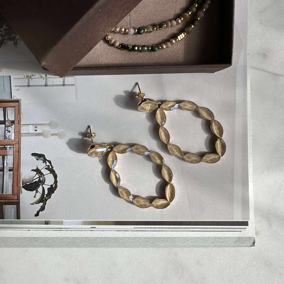 Boucles d’oreilles Melrose - Champagne