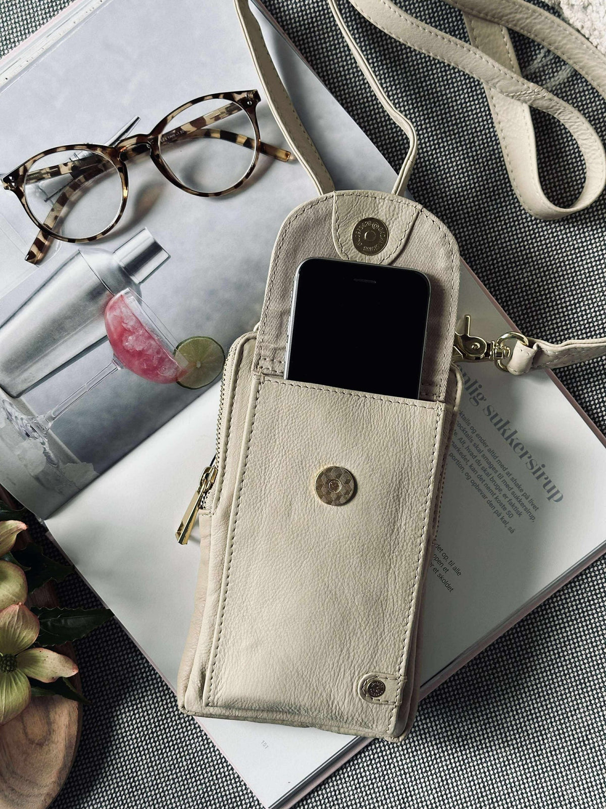 Sac pour téléphone - Sand / gold