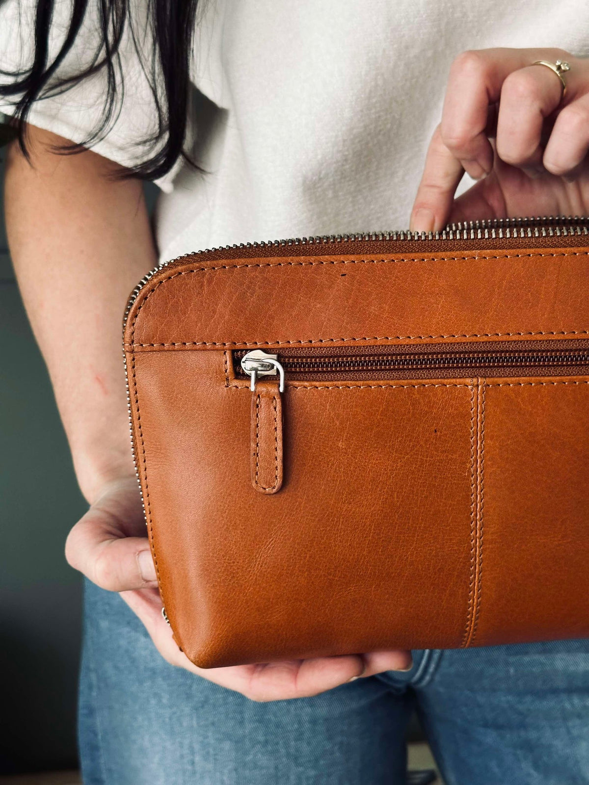 Pochette Minna Cognac