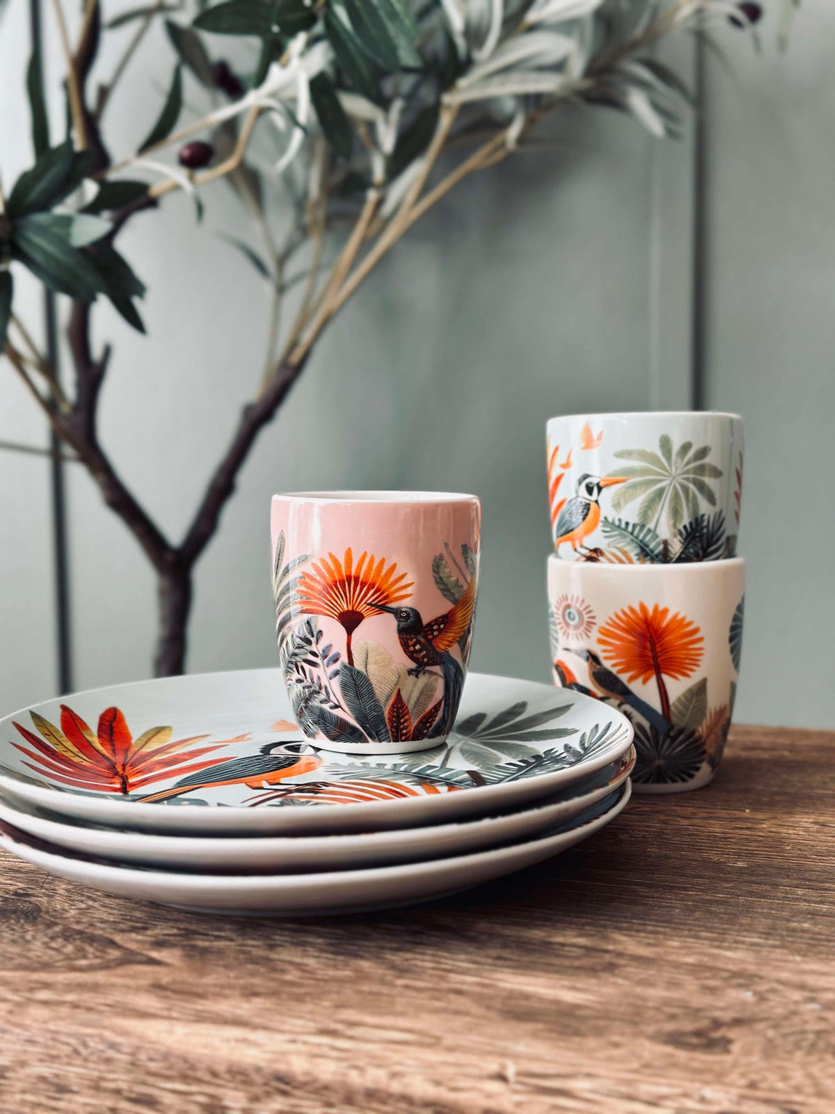 Assiette 20 cm - Mélange boho