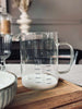 Carafe doseuse en verre - 1000 ml.