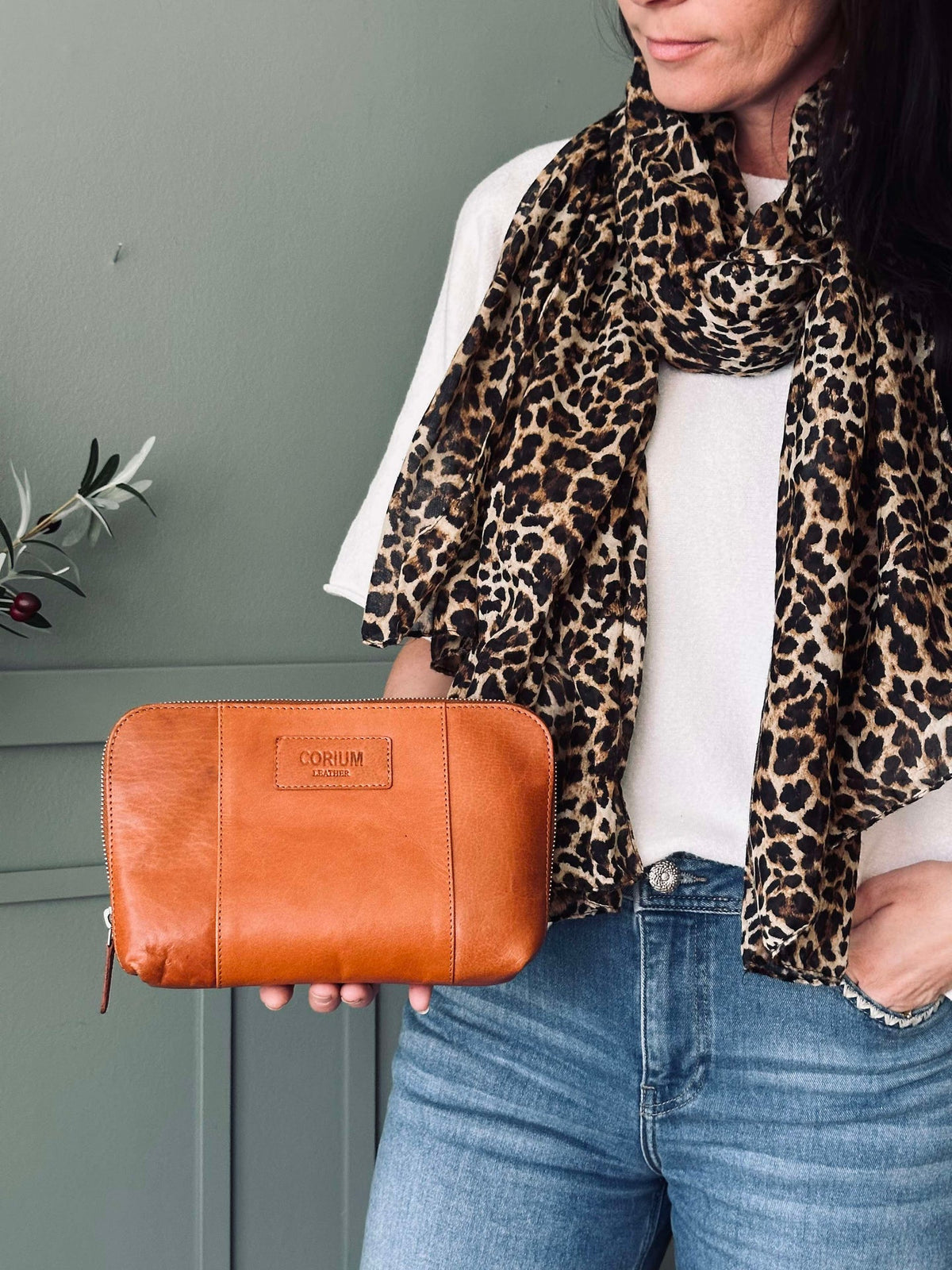 Pochette Minna Cognac