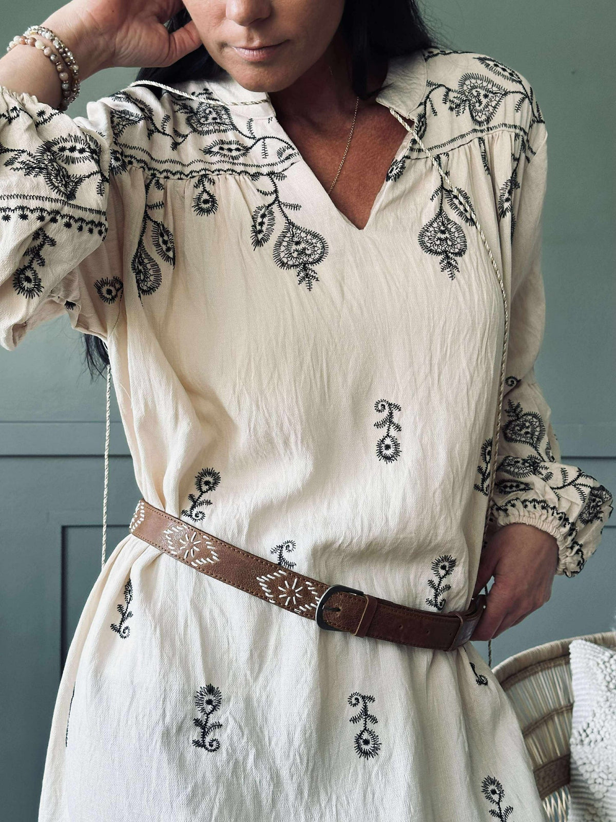 Robe Embroidery boheme