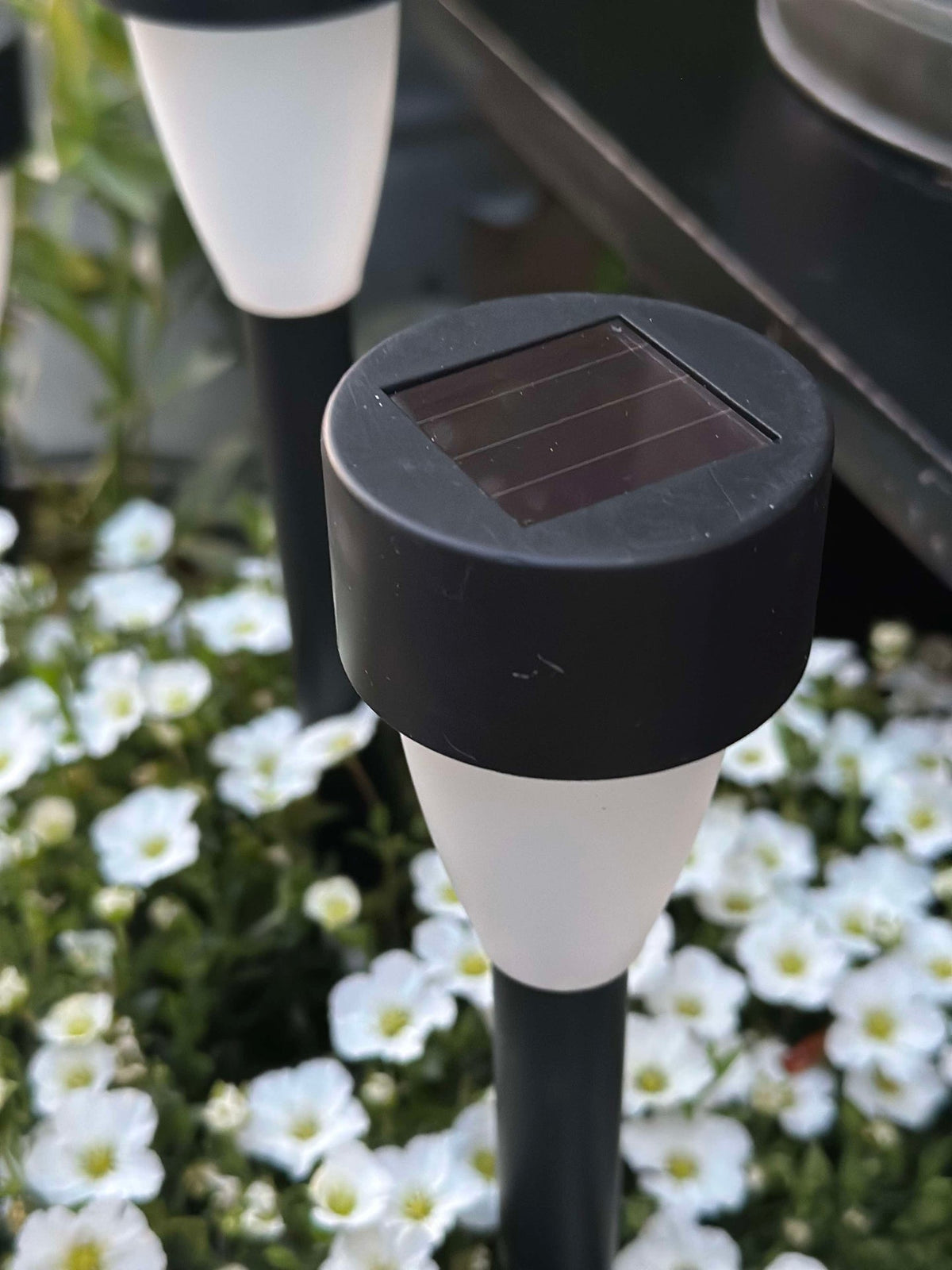 Torche avec panneau solaire – Lot de 4 pièces