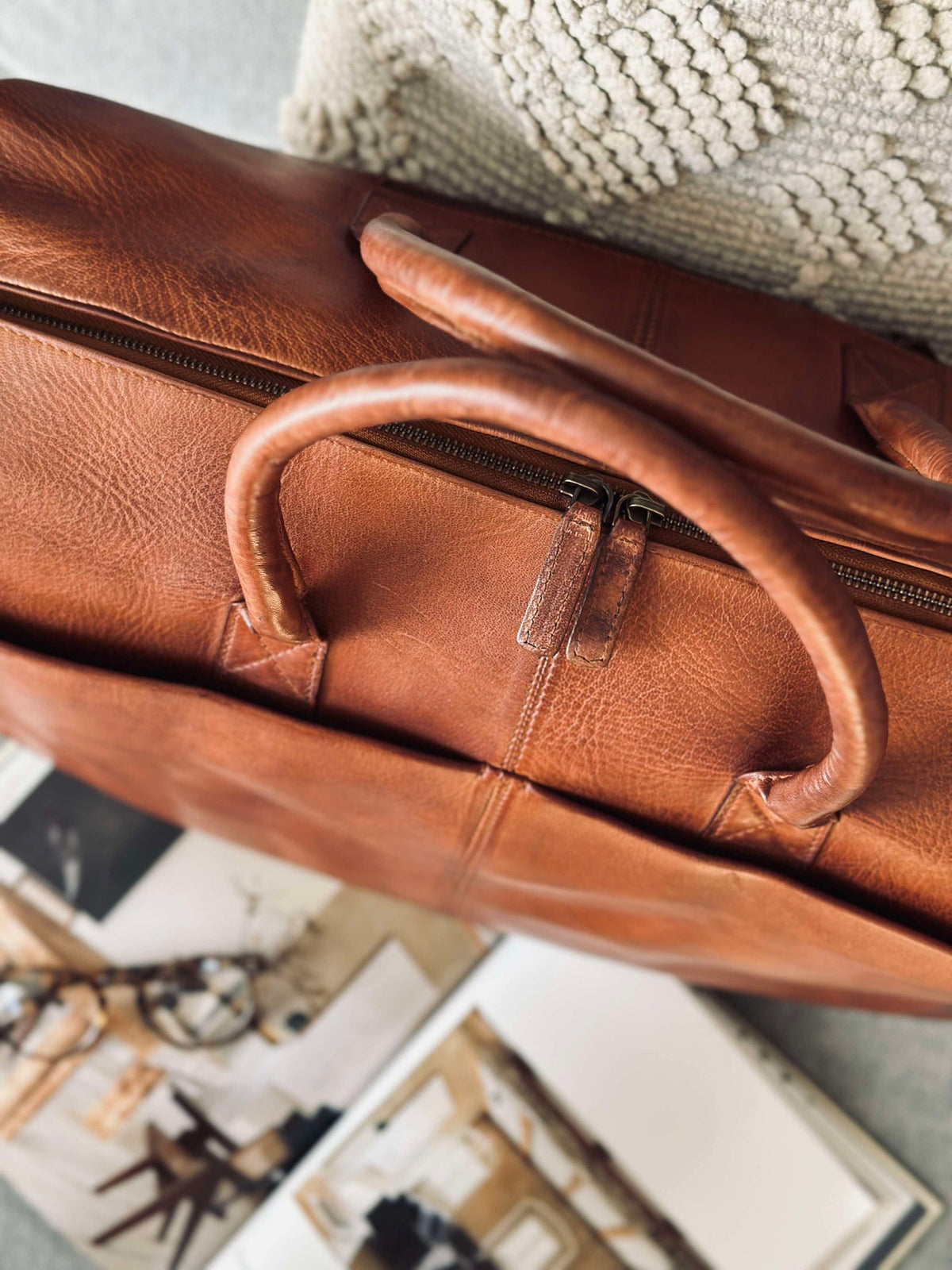 Sac de week-end DEXTER - Cognac
