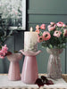 Vase pour jacinthe avec bord fleuri - Rose