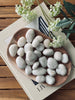 Galets décoratifs - 850 grammes MIX white