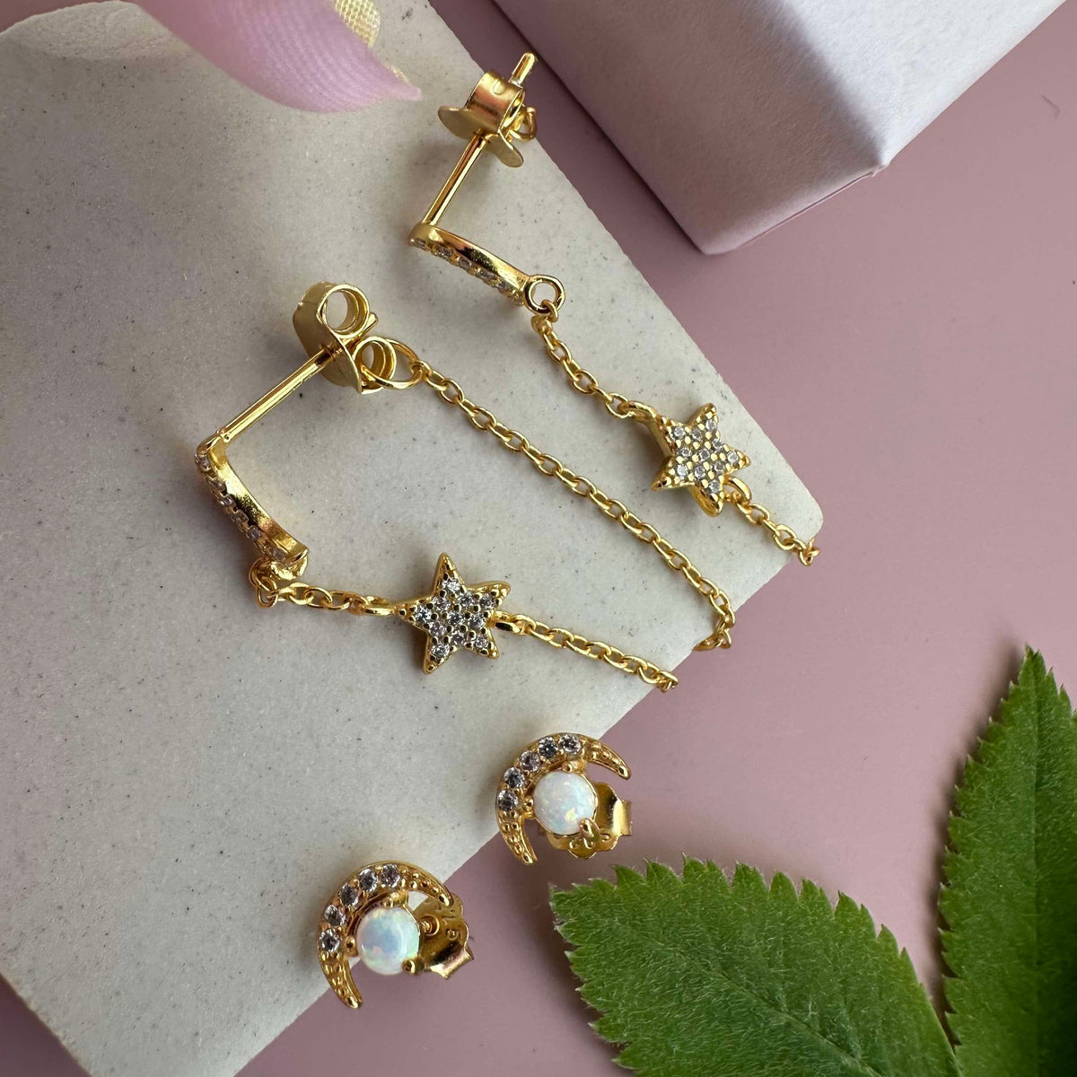 Boucles d'oreilles Alva - Duo en argent sterling
