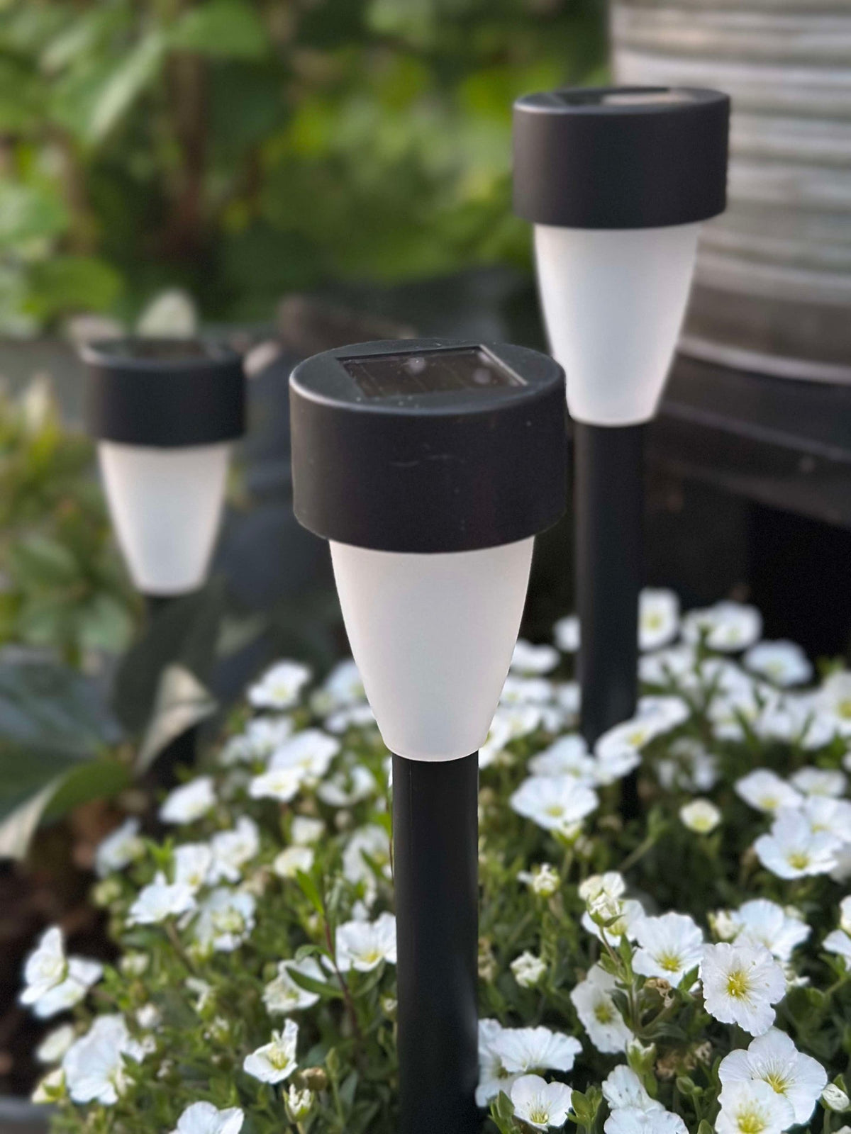 Torche avec panneau solaire – Lot de 4 pièces