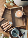 Organisateur en bois d’acacia 30x15