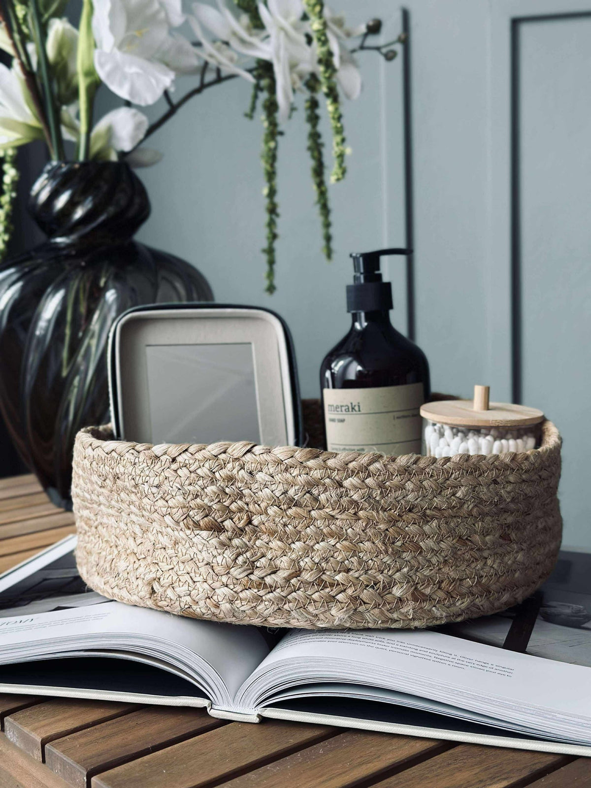Panier rond - Jute