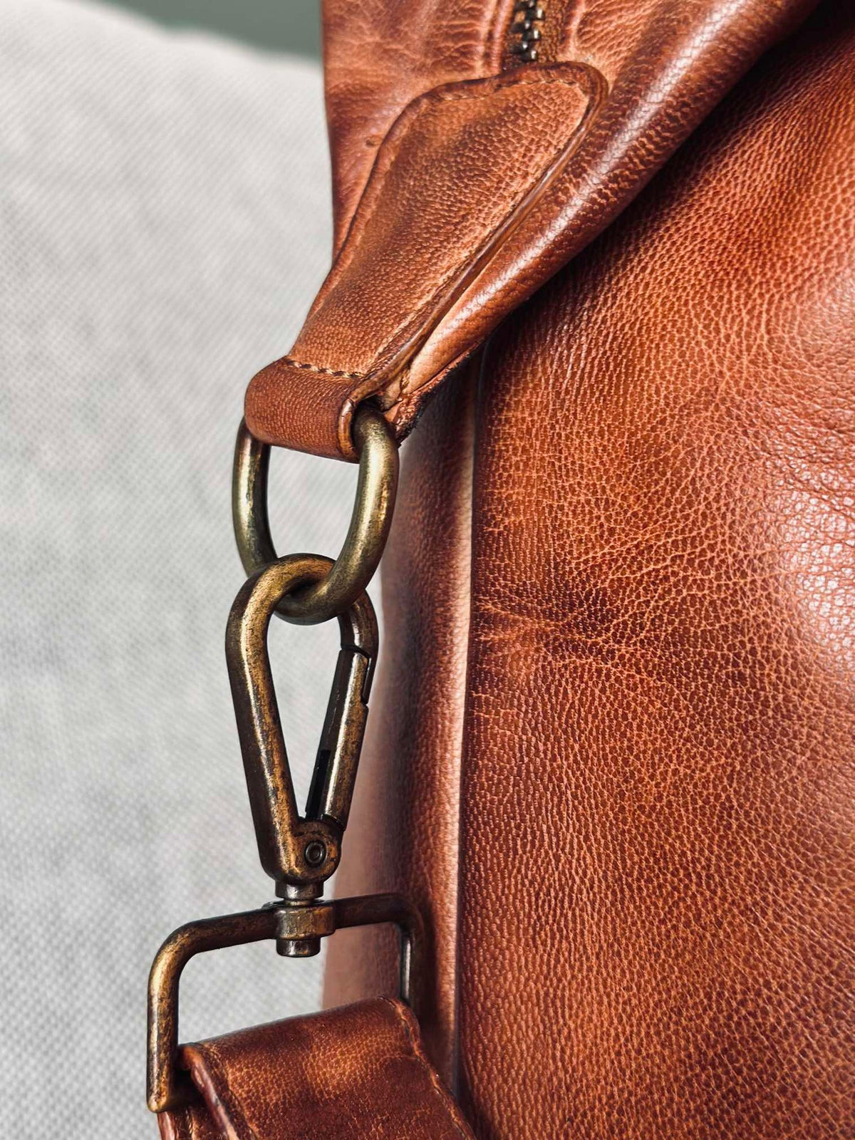 Sac de week-end DEXTER - Cognac