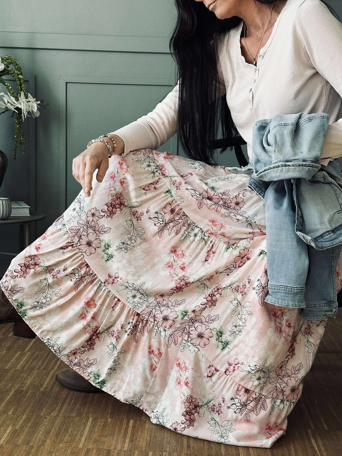 Jupe Celeste Rosa