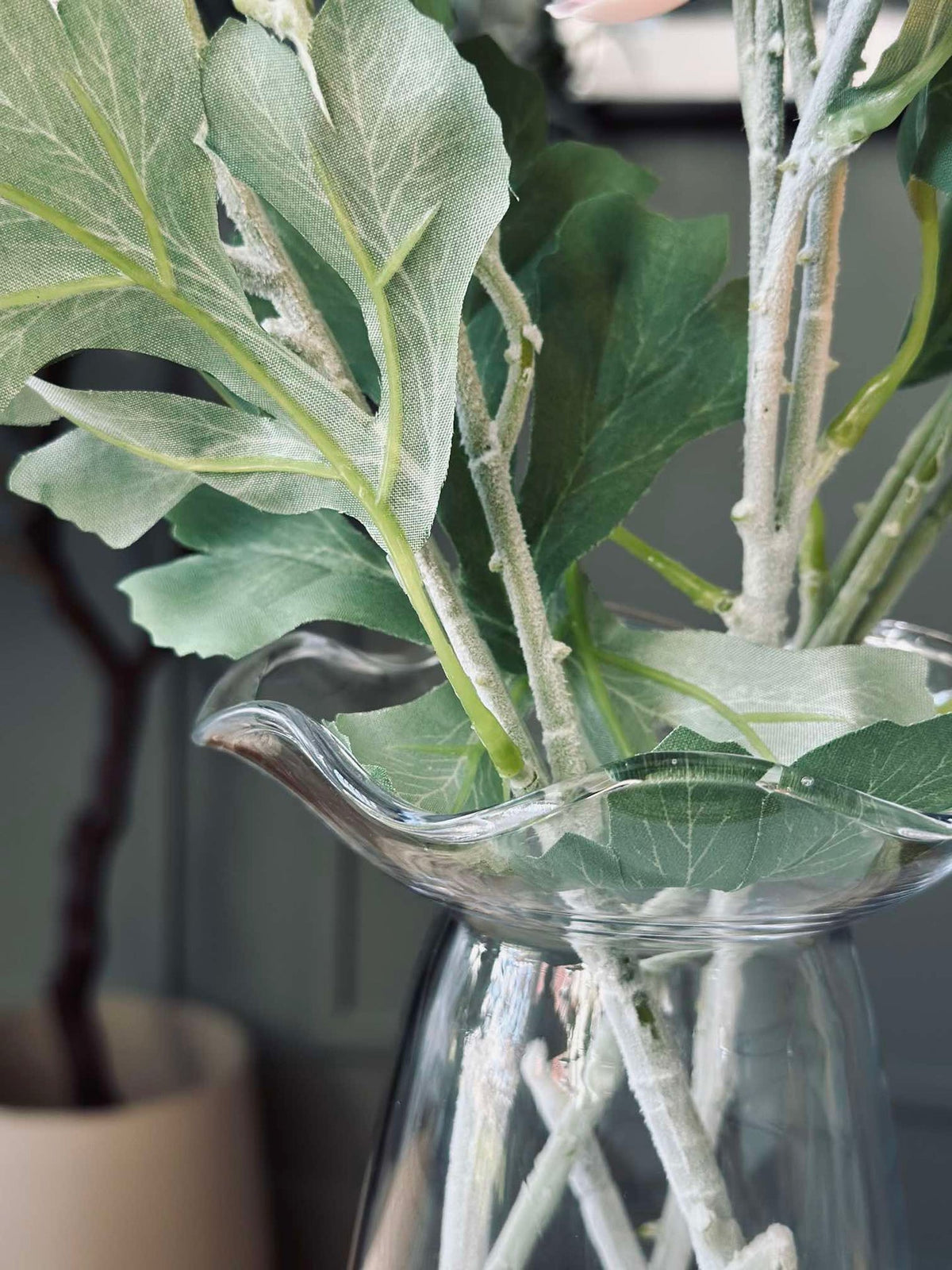 Vase à jacinthe avec bord fleuri - Transparent