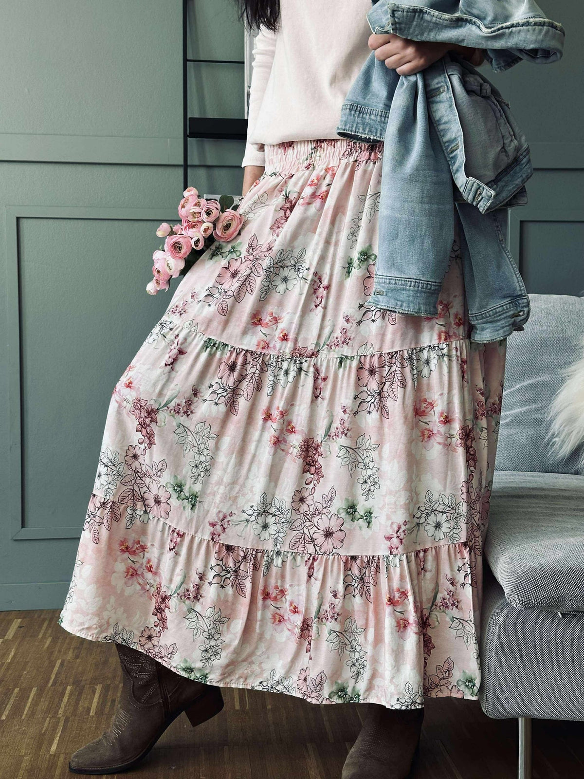 Jupe Celeste Rosa